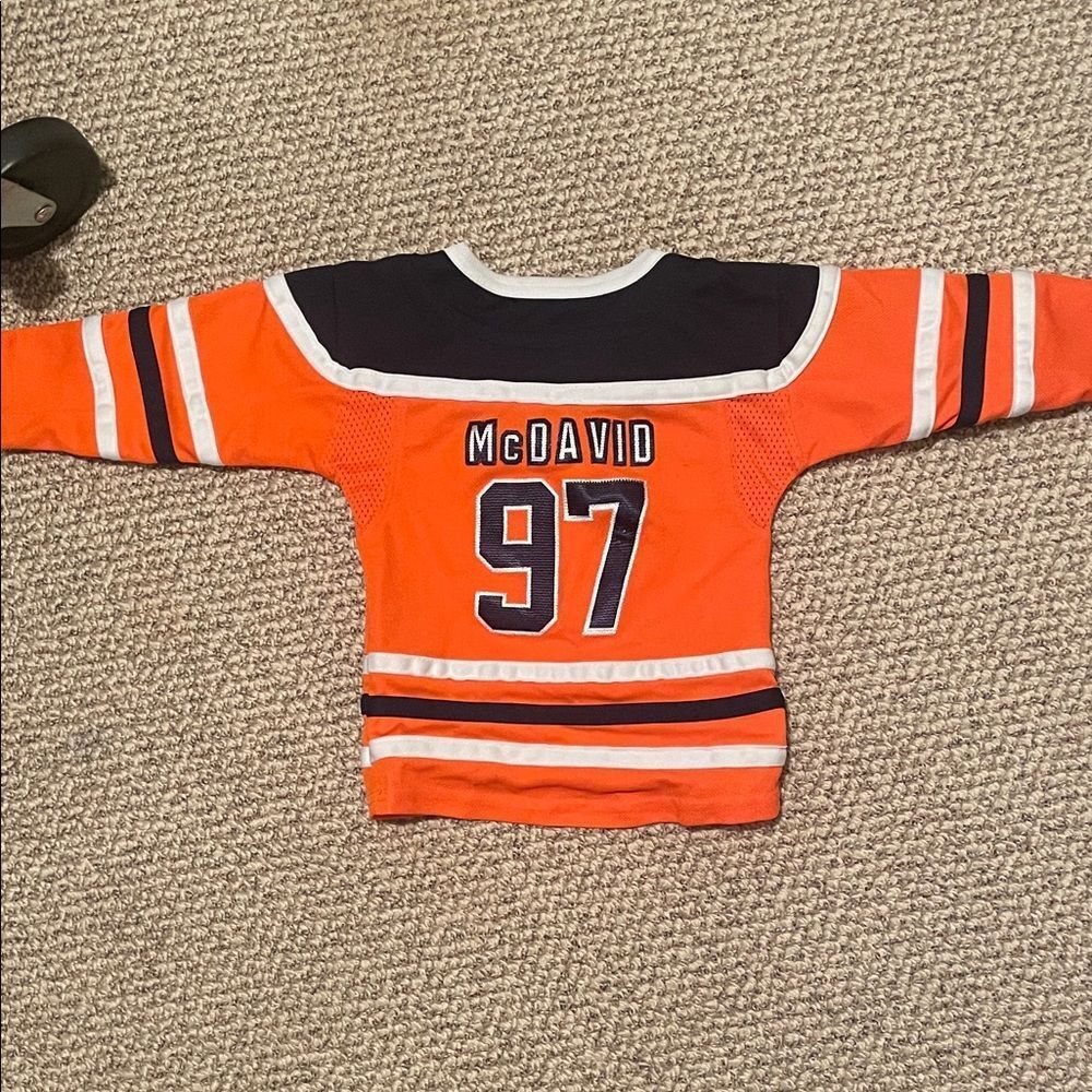 NHL Youth Orange and Black Jersey